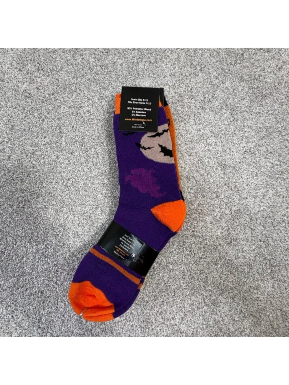 Winterlace Womens Halloween Themed Socks Size 9-11 3-Pack Polyester Blend New